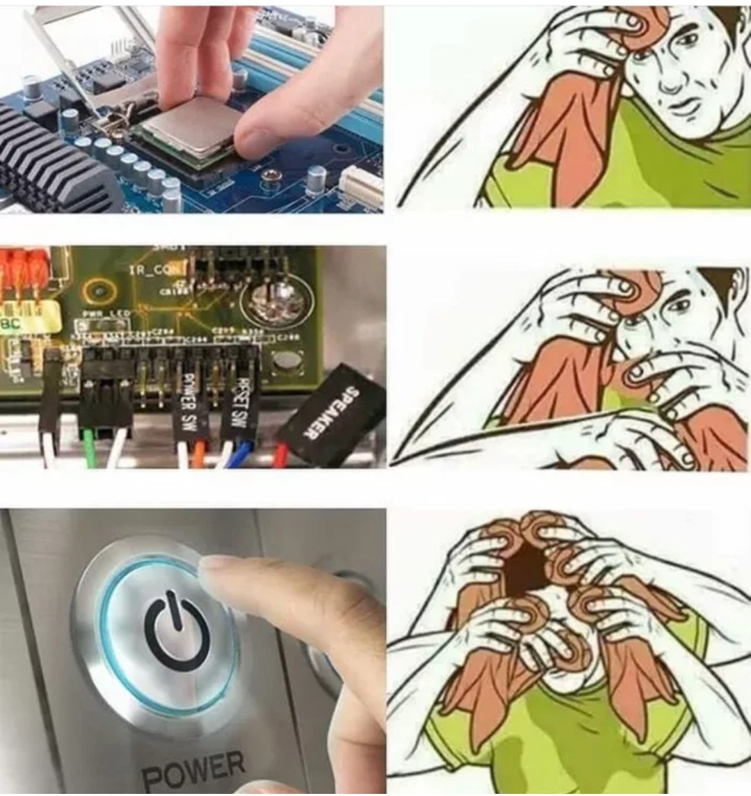 Meme of building an own computer