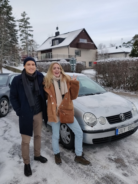 Anna Leijon & Joakim Lustig own MVP car