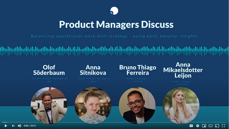 Anna Leijon round tables discussion product manager